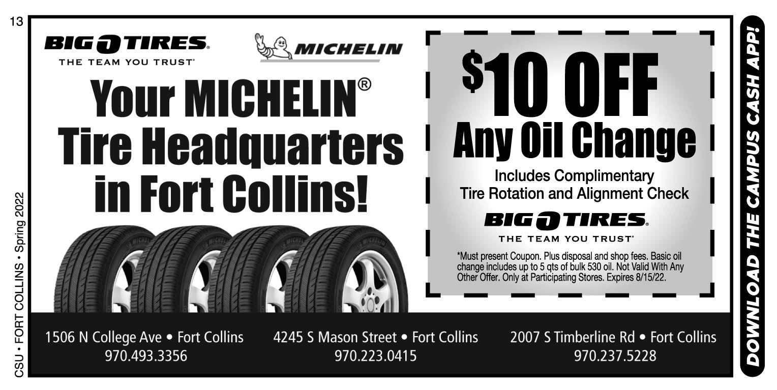Big O Tires Campus Cash Coupons A Web Coupon Brought To You By
