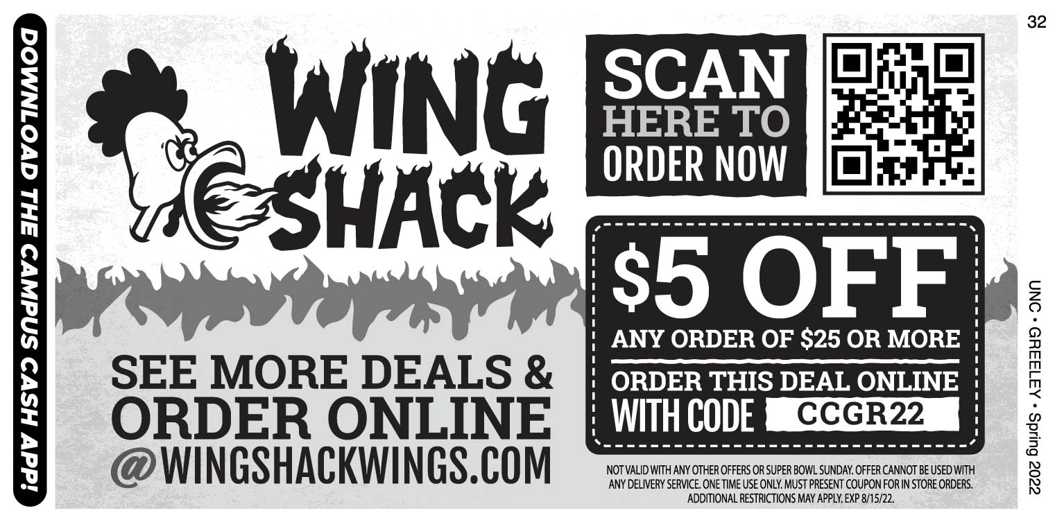 Wing Shack Campus Cash Coupons A Web Coupon Brought To You By